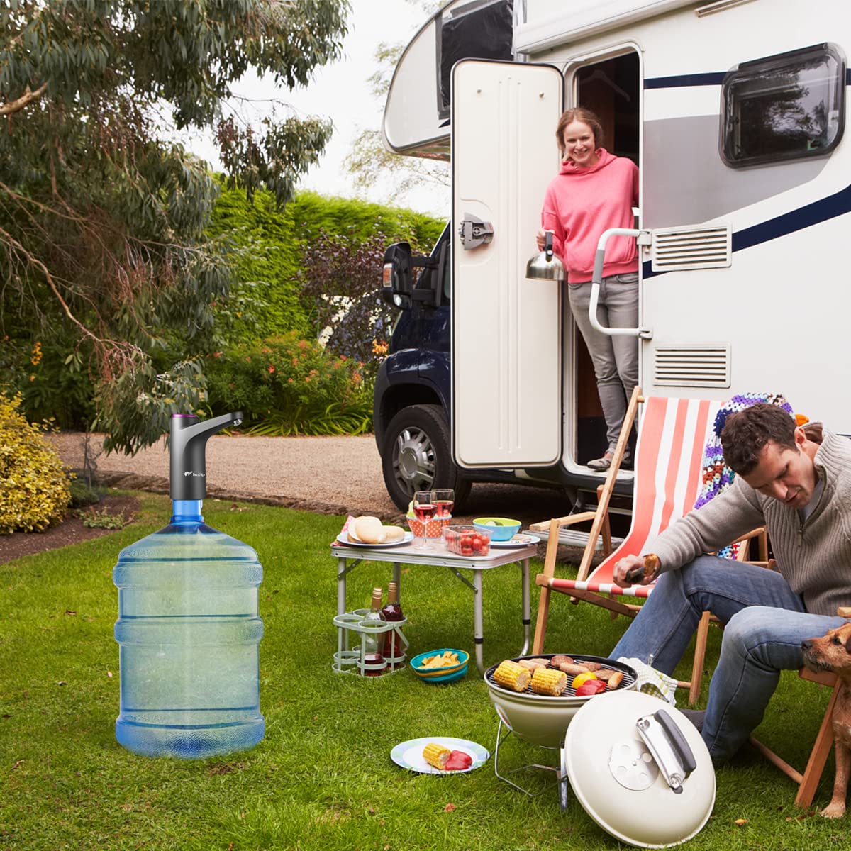 ZORBES Automatic Water Dispenser Pump, 5 Gallon Water Dispenser for 20 Litre Bottle Electric Water Jug Dispenser Portable Drinking Water Bottle Pump with USB Rechargeable Battery ZORBES Automatic Water Dispenser Pump, 5 Gallon Water Dispenser for 20 Litre Bottle Electric Water Jug Dispenser Portable Drinking Water Bottle Pump with USB Rechargeable Battery
